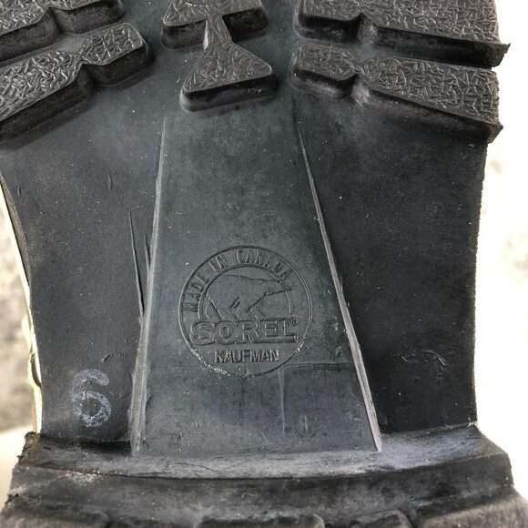 Sorel CANADA Mens Size 6 Caribou Brown Black Insulated Lace-Up Winter Snow Boots - Picture 15 of 16